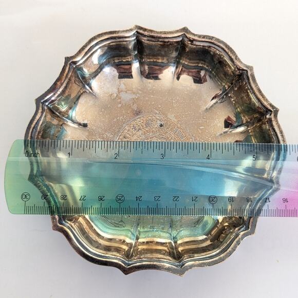 Vintage Chippendale International Silver Company Silver Plate USCG Bowl - Picture 5 of 5